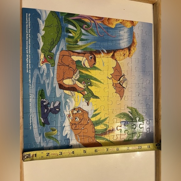 Vtg Jigsaw Puzzle 2004 The LAND BEFORE TIME 100 Piece Dinosaurs Cartoon 12” Kids - Picture 12 of 15
